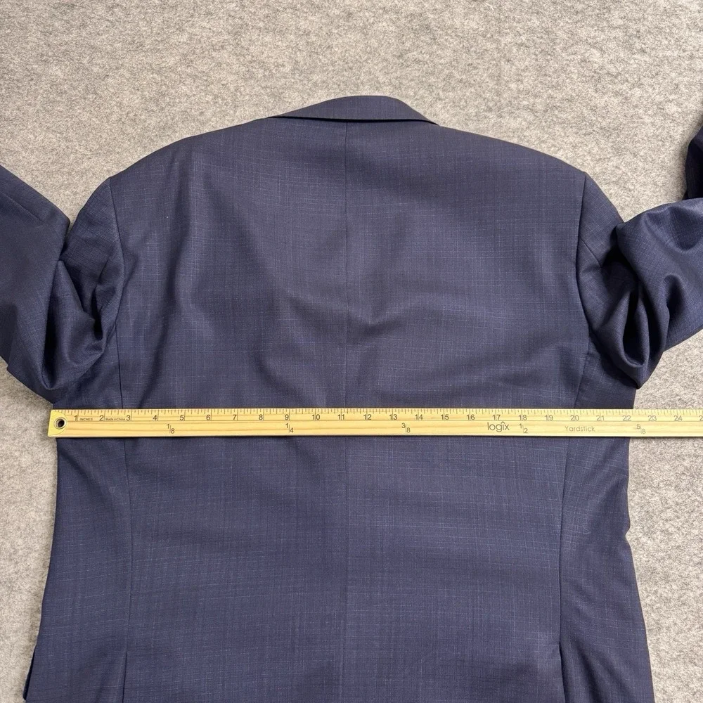 Peter Millar Blazer Mens 42R Blue Wool 2 Button Sport Coat Jacket Career *